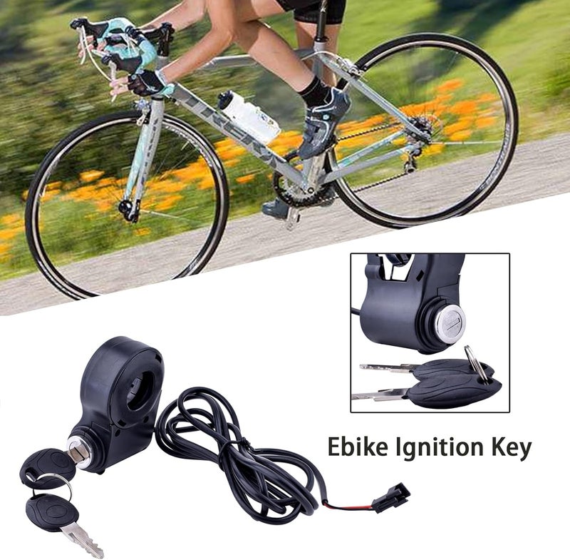 Chokayaky Universal Bike Key Ignition 12V-96V Ebike Ignition Switch with Key Superior Anti-Theft Electric Scooter Key Switch 2 Wires Electric Scooter Ignition Lock Key Switch Scooter Key Ignition Replacement - Image 5